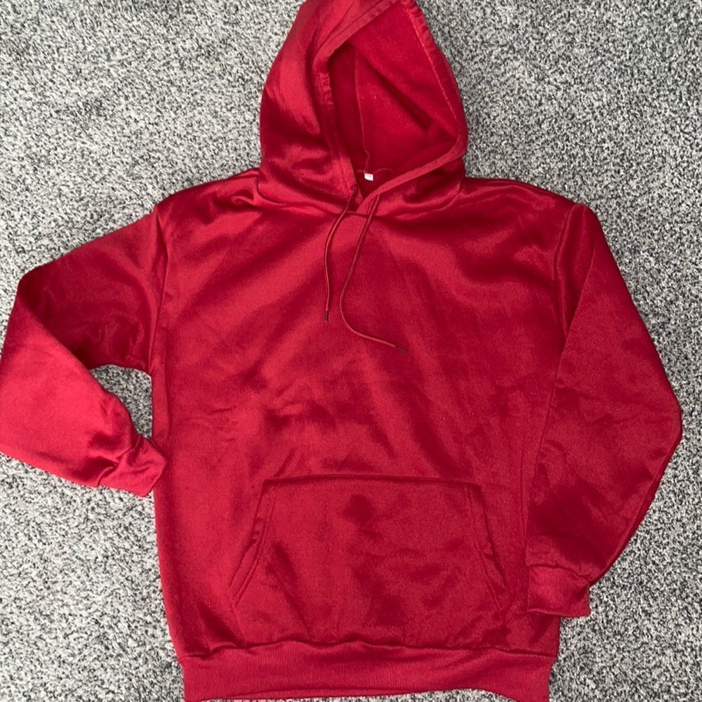 Shein - Red Hoodie - 100% Polyester - M